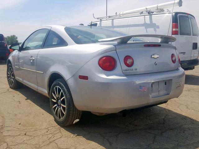 1G1AL18F087153113 - 2008 CHEVROLET COBALT LT SILVER photo 3