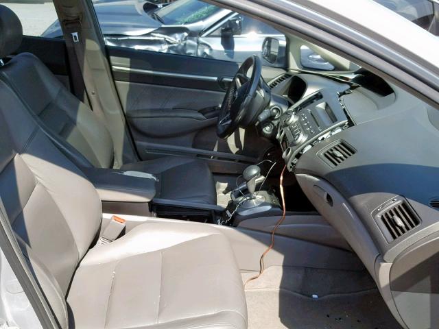 2HGFA1F95AH531454 - 2010 HONDA CIVIC EXL SILVER photo 5