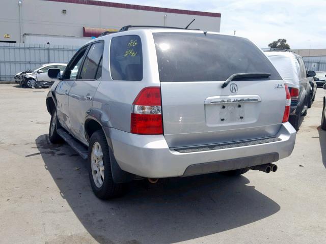 2HNYD18892H500836 - 2002 ACURA MDX TOURIN SILVER photo 3