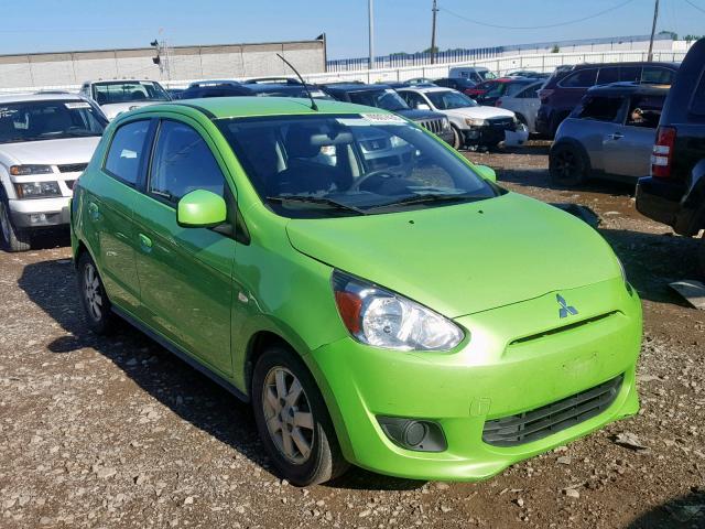 ML32A3HJ2EH003420 - 2014 MITSUBISHI MIRAGE DE GREEN photo 1