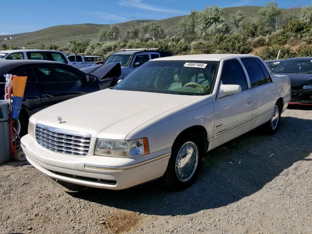 1G6KE54Y7XU791477 - 1999 CADILLAC DEVILLE DE WHITE photo 2