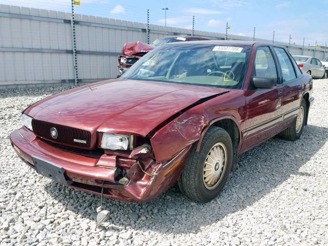 2G4WB52K0T1456276 - 1996 BUICK REGAL CUST BURGUNDY photo 2