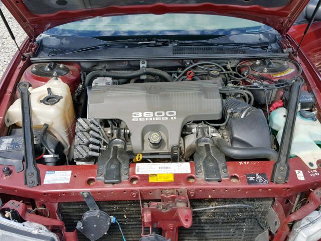 2G4WB52K0T1456276 - 1996 BUICK REGAL CUST BURGUNDY photo 7