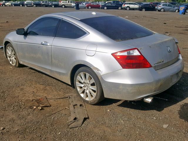 1HGCS22829A007871 - 2009 HONDA ACCORD EXL SILVER photo 3