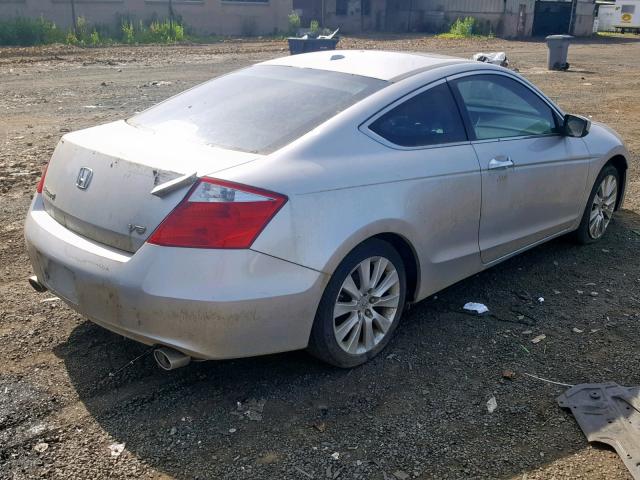 1HGCS22829A007871 - 2009 HONDA ACCORD EXL SILVER photo 4