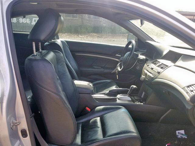 1HGCS22829A007871 - 2009 HONDA ACCORD EXL SILVER photo 5