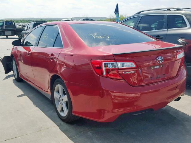 4T1BF1FK6CU567909 - 2012 TOYOTA CAMRY BASE RED photo 3