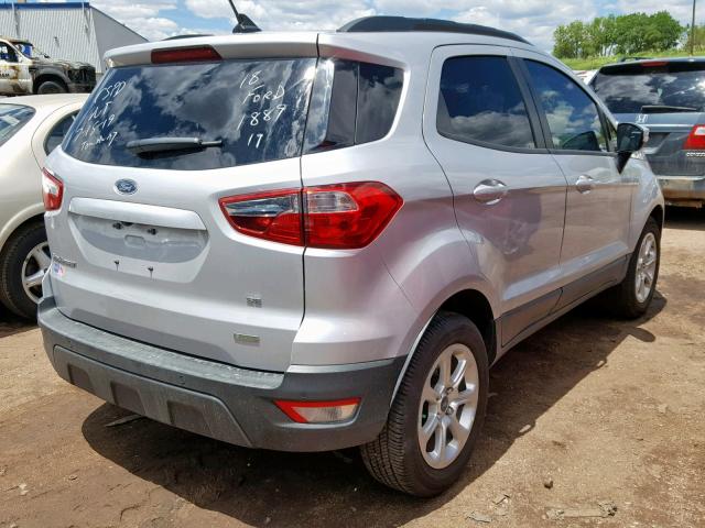 MAJ3P1TE2JC183414 - 2018 FORD ECOSPORT S SILVER photo 4