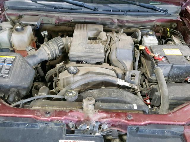 1GCDT33E888208464 - 2008 CHEVROLET COLORADO L BURGUNDY photo 7