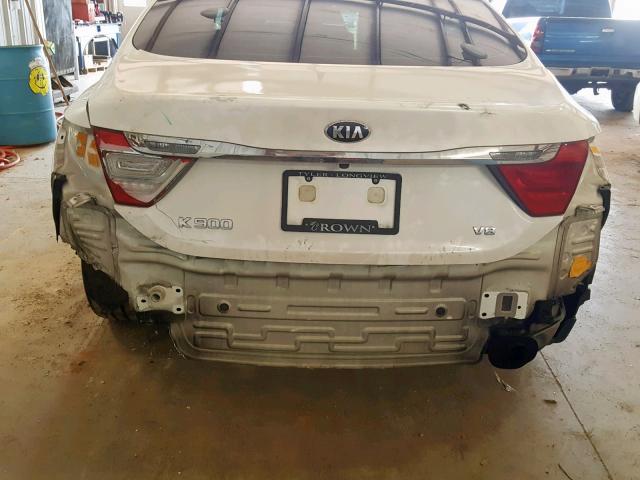 KNALW4D40F6018260 - 2015 KIA K900 WHITE photo 9