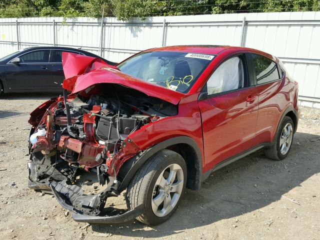 3CZRU6H57GM750480 - 2016 HONDA HR-V EX RED photo 2