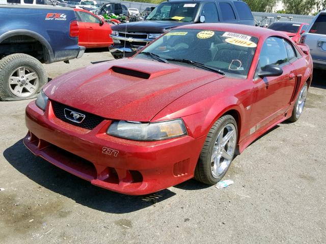 1FAFP42X74F187849 - 2004 FORD MUSTANG GT RED photo 2
