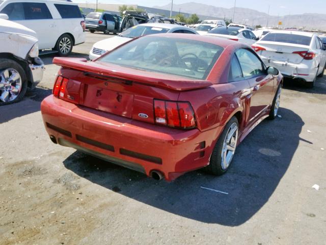 1FAFP42X74F187849 - 2004 FORD MUSTANG GT RED photo 4