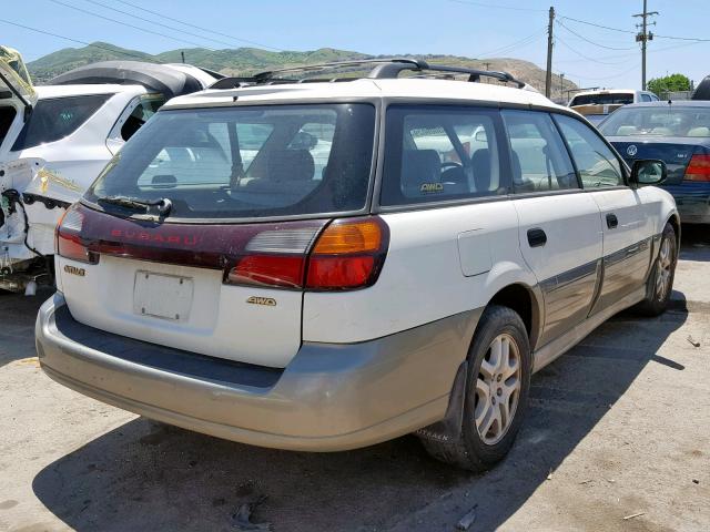 4S3BH665427631495 - 2002 SUBARU LEGACY OUT WHITE photo 4