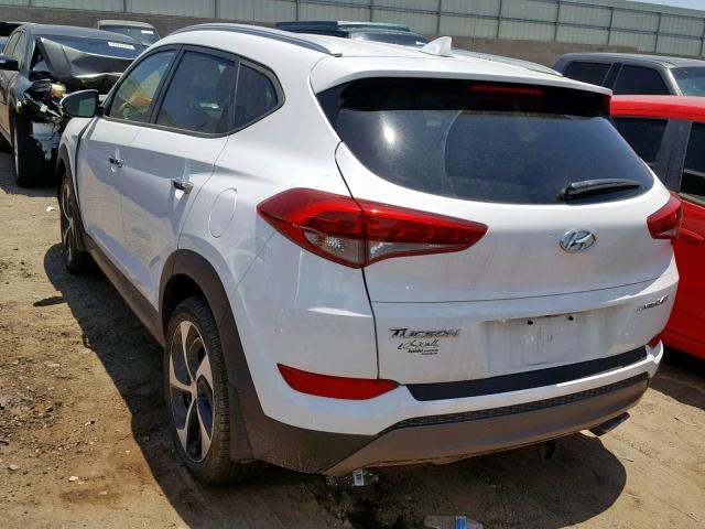 KM8J33A23GU122685 - 2016 HYUNDAI TUCSON LIM WHITE photo 3