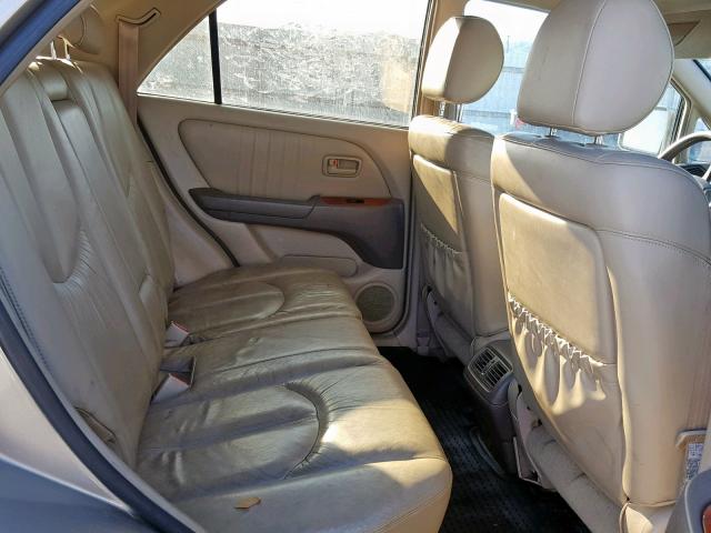 JT6HF10U9X0061407 - 1999 LEXUS RX 300 GOLD photo 6