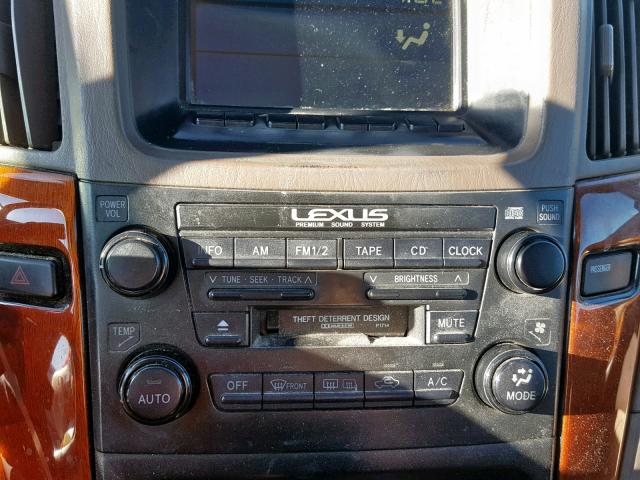 JT6HF10U9X0061407 - 1999 LEXUS RX 300 GOLD photo 9