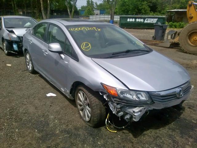 2HGFB2F94CH526185 - 2012 HONDA CIVIC EXL SILVER photo 1