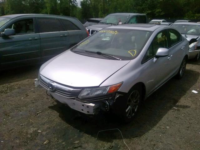 2HGFB2F94CH526185 - 2012 HONDA CIVIC EXL SILVER photo 2