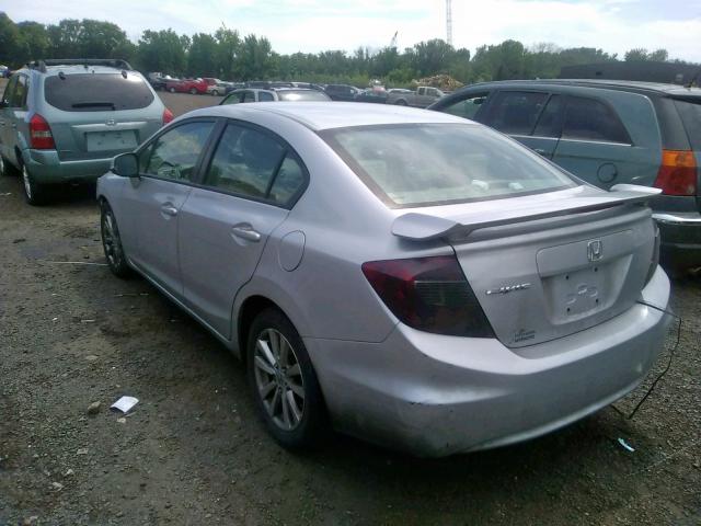 2HGFB2F94CH526185 - 2012 HONDA CIVIC EXL SILVER photo 3