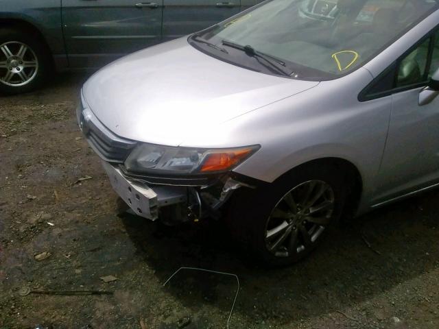 2HGFB2F94CH526185 - 2012 HONDA CIVIC EXL SILVER photo 9