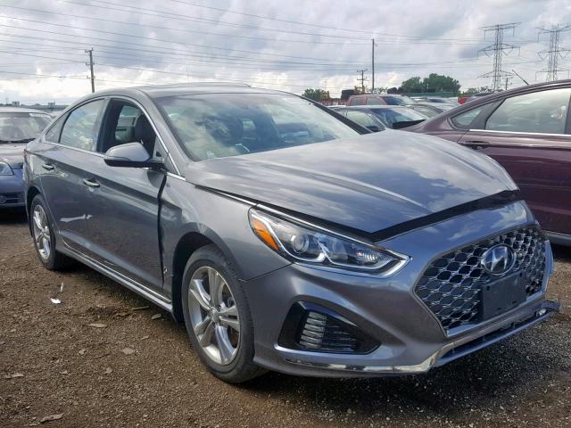 5NPE34AF5JH721930 - 2018 HYUNDAI SONATA SPO GRAY photo 1