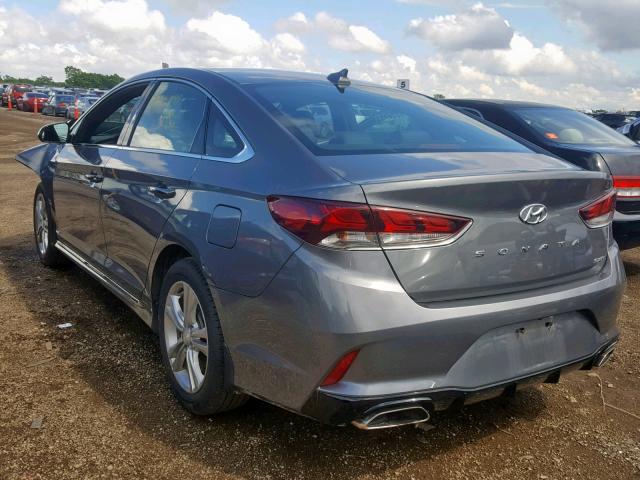 5NPE34AF5JH721930 - 2018 HYUNDAI SONATA SPO GRAY photo 3