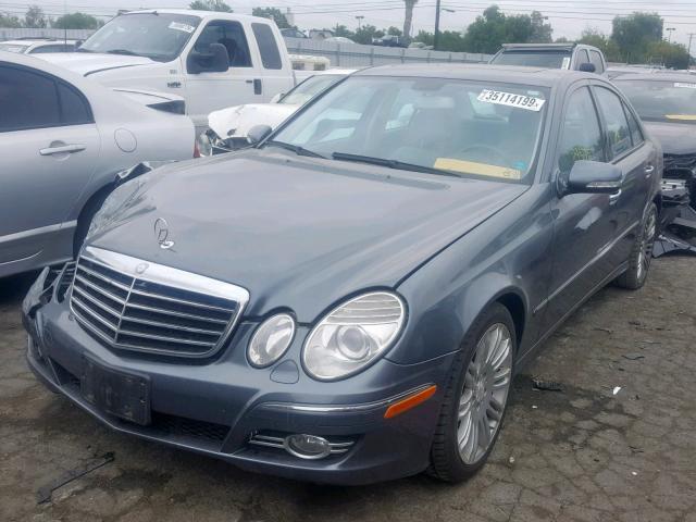 WDBUF56X28B200877 - 2008 MERCEDES-BENZ E 350 BLUE photo 2