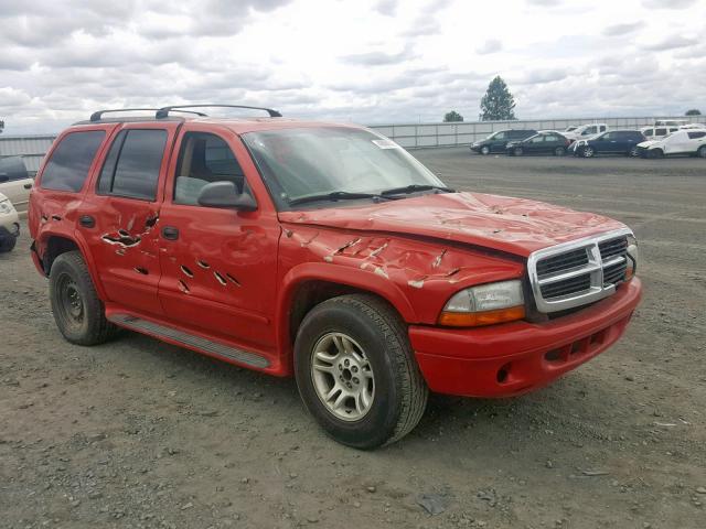 1D4HR58Z63F600065 - 2003 DODGE DURANGO SL RED photo 1