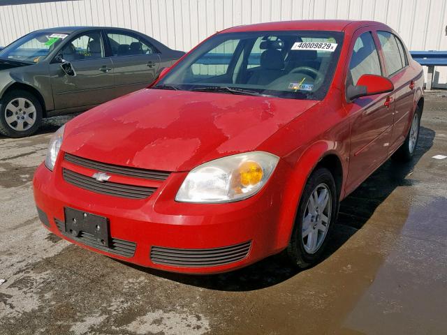 1G1AL55F467666891 - 2006 CHEVROLET COBALT LT RED photo 2