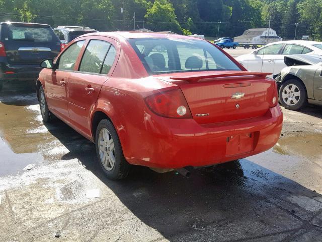 1G1AL55F467666891 - 2006 CHEVROLET COBALT LT RED photo 3