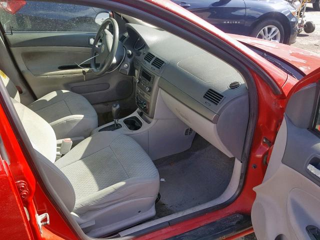 1G1AL55F467666891 - 2006 CHEVROLET COBALT LT RED photo 5