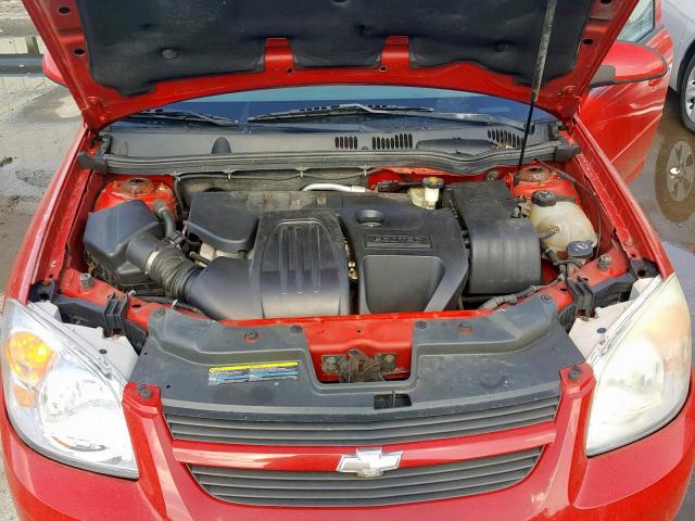 1G1AL55F467666891 - 2006 CHEVROLET COBALT LT RED photo 7