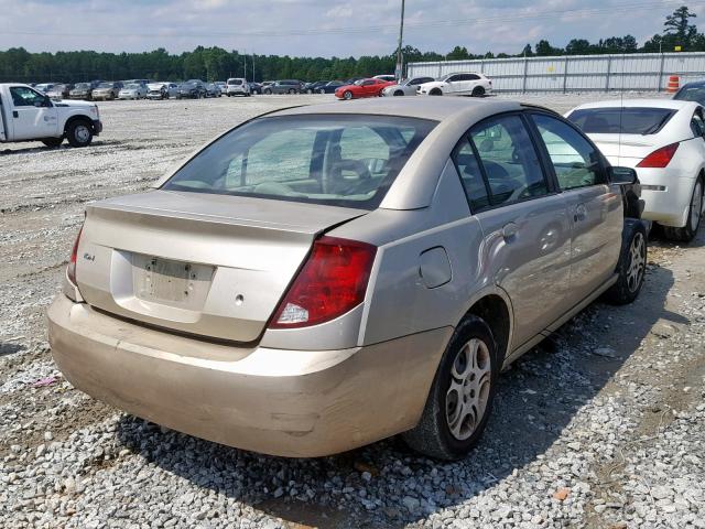 1G8AJ52F94Z191039 - 2004 SATURN ION LEVEL GOLD photo 4