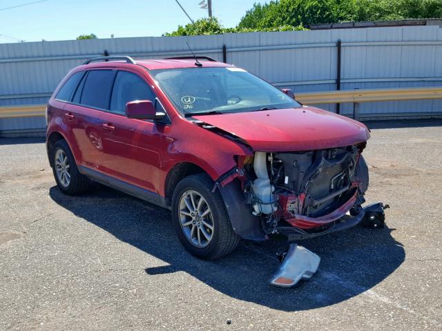 2FMDK48C38BA22064 - 2008 FORD EDGE SEL RED photo 1