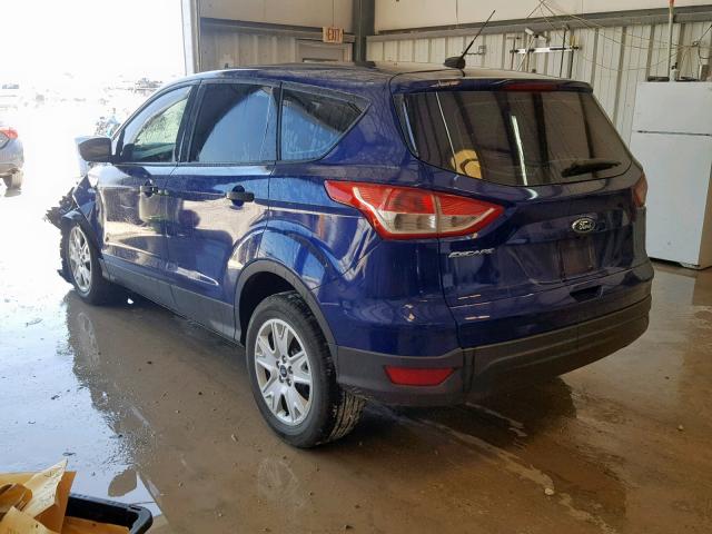 1FMCU0F74EUC67899 - 2014 FORD ESCAPE S BLUE photo 3