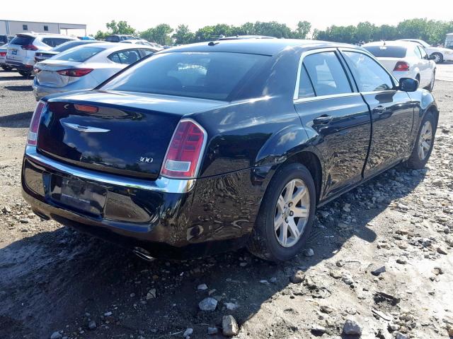 2C3CCAAG6DH626504 - 2013 CHRYSLER 300 BLACK photo 4