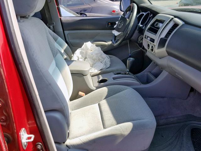 3TMJU62N48M067472 - 2008 TOYOTA TACOMA DOU RED photo 5