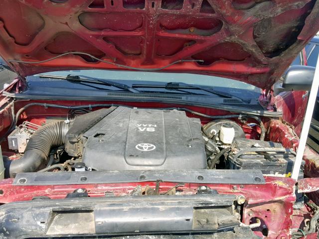 3TMJU62N48M067472 - 2008 TOYOTA TACOMA DOU RED photo 7