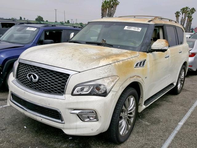 JN8AZ2ND5H9830017 - 2017 INFINITI QX80 BASE CREAM photo 2