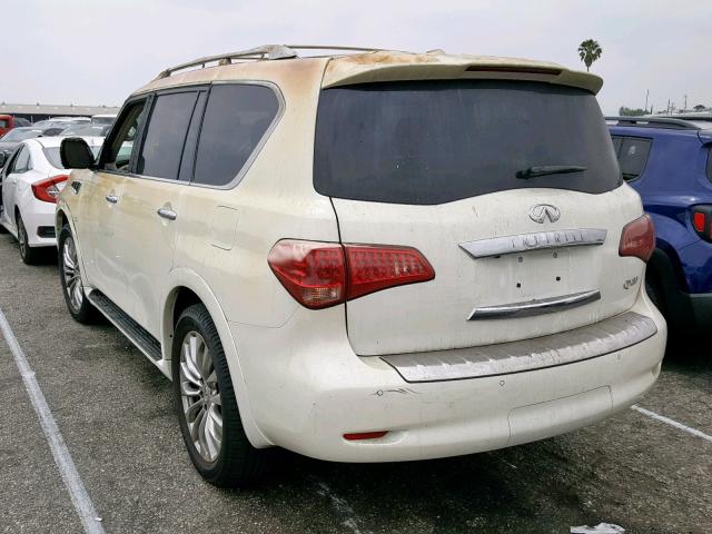 JN8AZ2ND5H9830017 - 2017 INFINITI QX80 BASE CREAM photo 3