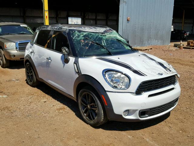 WMWZC3C50DWP24052 - 2013 MINI COOPER S C WHITE photo 1