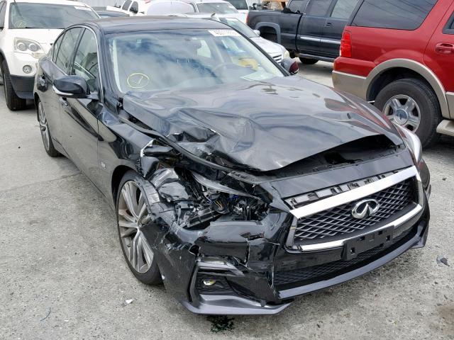 JN1EV7AP7JM357944 - 2018 INFINITI Q50 LUXE BLACK photo 1