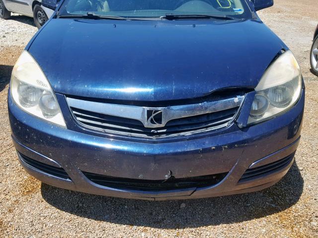 1G8ZS57N68F153341 - 2008 SATURN AURA XE BLUE photo 9