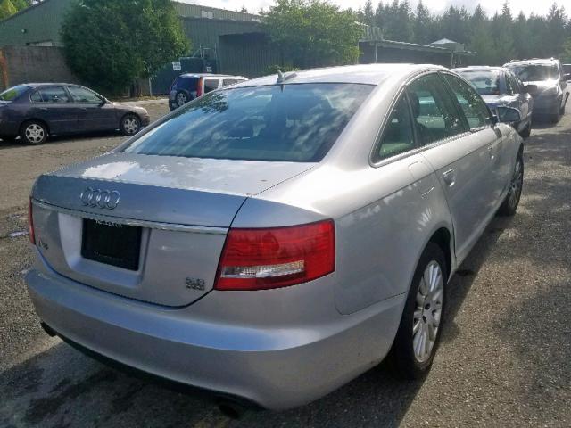 WAUDH74F96N144334 - 2006 AUDI A6 3.2 QUA SILVER photo 4