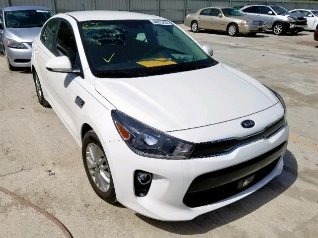 3KPA34AB5JE063039 - 2018 KIA RIO EX WHITE photo 1