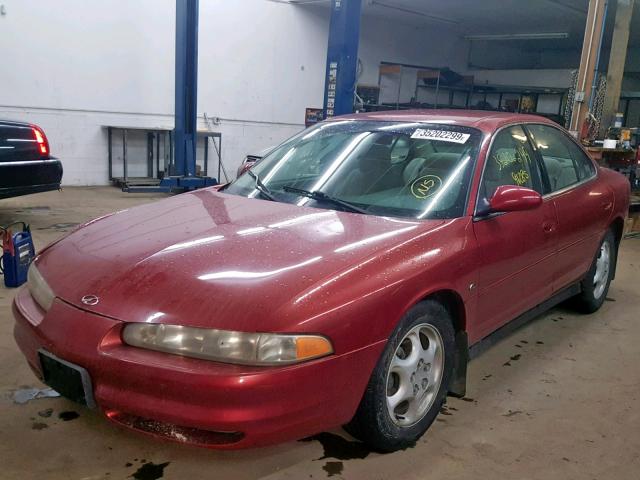 1G3WS52HXXF352286 - 1999 OLDSMOBILE INTRIGUE G RED photo 2