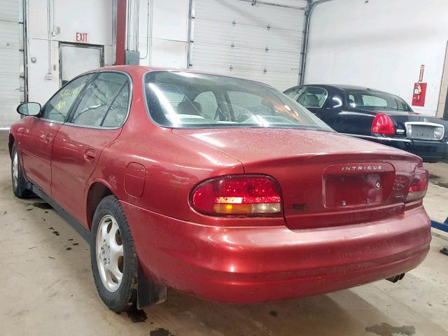 1G3WS52HXXF352286 - 1999 OLDSMOBILE INTRIGUE G RED photo 3