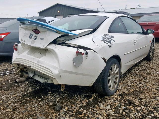 1ZWFT61LX15610451 - 2001 MERCURY COUGAR V6 WHITE photo 4