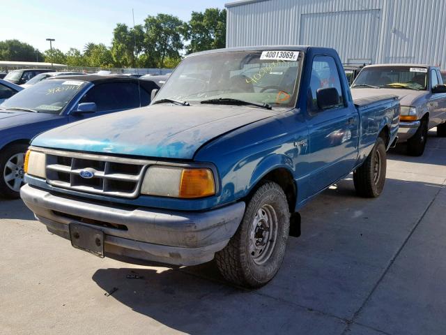 1FTCR10A4RUD66597 - 1994 FORD RANGER GREEN photo 2